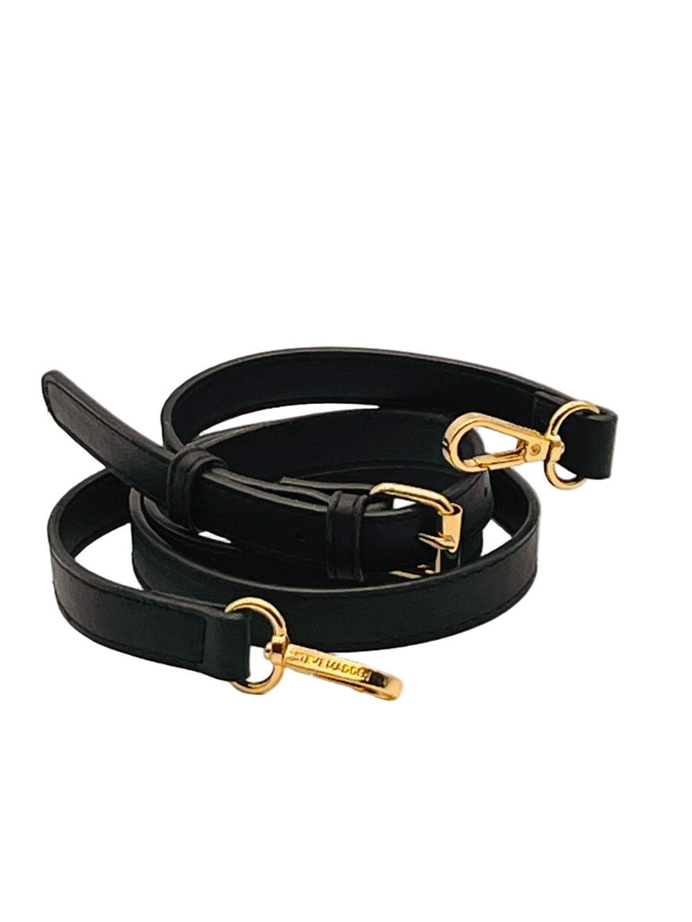Steve Maddon Black Crossbody Strap Gold Replacement 1/2" Wide Adjustable Bag